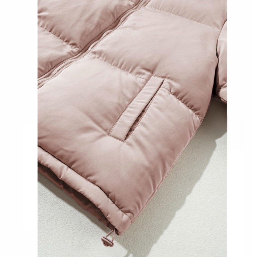 Pink Full Zipper Quilted Puffer Jacket - Picture 11 of 13